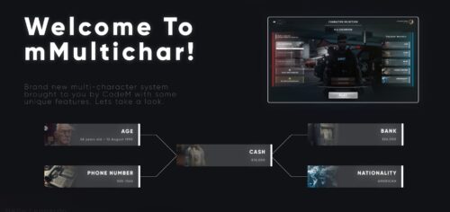 CodeM mMultichar - Free Multi-Character Login Screen