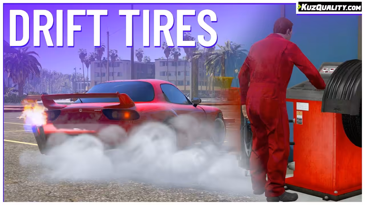 Drift Tires and Car Lift Pack Drift Tires and Car Lift Pack