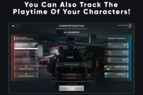 CodeM mMultichar - Free Multi-Character Login Screen