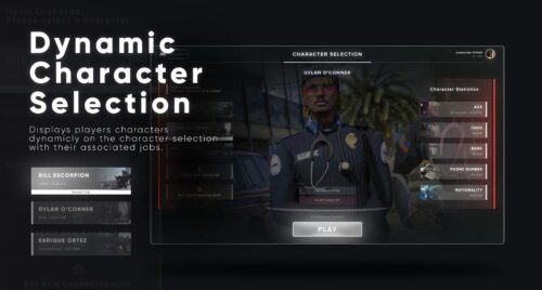 CodeM mMultichar - Free Multi-Character Login Screen
