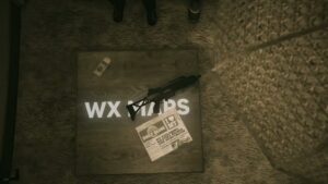 Heist planning table with an SMG and newspaper from the FiveM Fleeca Bank MLO trailer