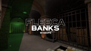 WXMAPS Fleeca Bank MLO vault with safe deposit boxes and caged storage in FiveM
